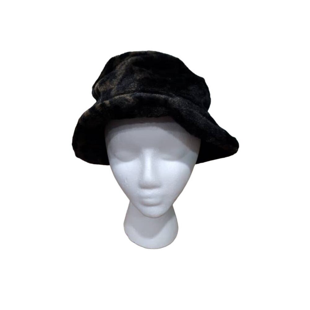 Betmar New York Animal Print Faux Fur Women's Hat, Black‎ and Brown